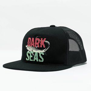 NWT Dark Seas Division Black Shark Trucker Hat